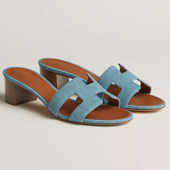 Hermes Shoes - Hermes Oasis sandal denim